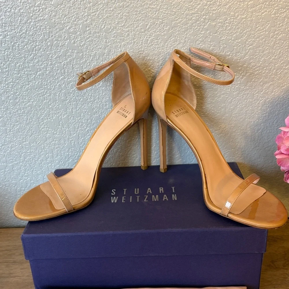 Stuart Weitzman Nude Heeled Sandals
